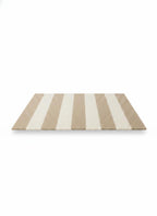 Beige Striped Doormat